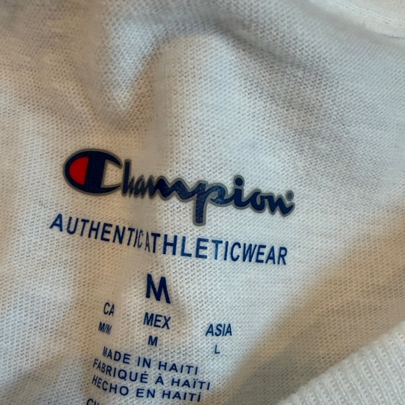 Champion Men's Classic White Tee Medium - Picture 2 of 5